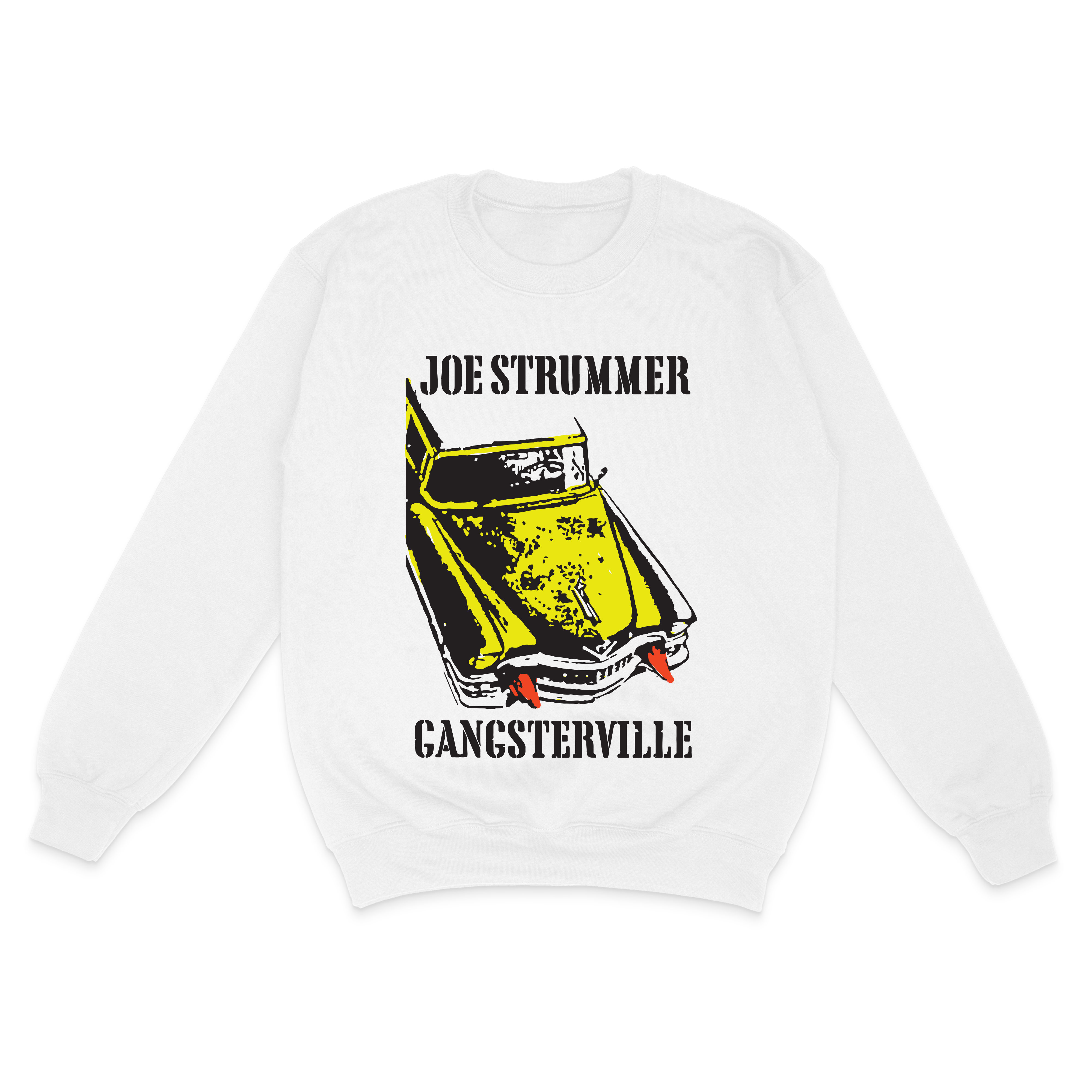 Vintage Gangsterville White Sweatshirt – Joe Strummer | Official