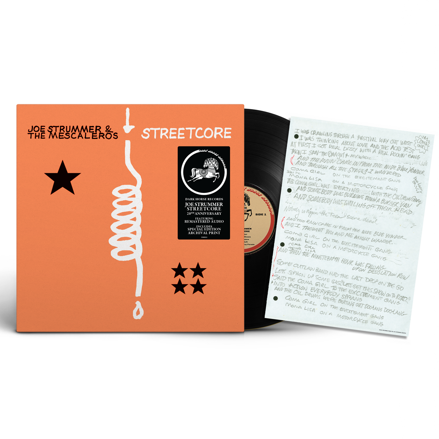 Streetcore 20th Anniversary Vinyl w/Coma Girl Lyric Art Print