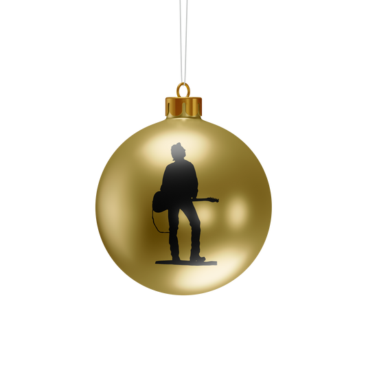 Joe Strummer Gold Holiday Ornament